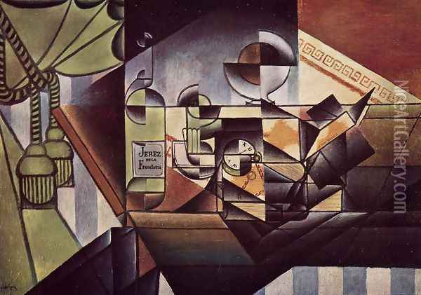The Watch Oil Painting - Juan Gris