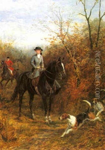 The Master Of The Hounds Oil Painting - Heywood Hardy
