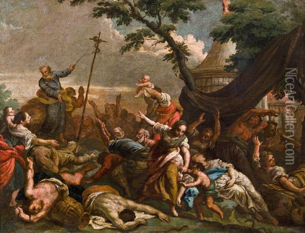 Moses Und Die Eherne Schlange Oil Painting - Gaspare Diziani