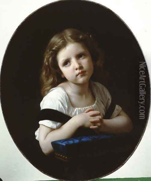 La Priere (The Prayer) Oil Painting - William-Adolphe Bouguereau