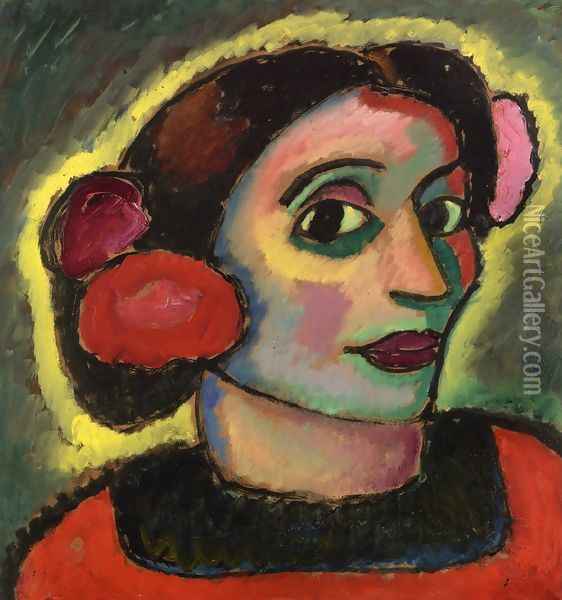 Spanish Woman Oil Painting - Alexei Jawlensky