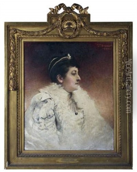 La Princesse Marie De Ligne, Duchesse De Doudeauville Oil Painting - Leon Bonnat
