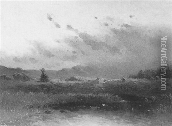 Landschaftsmotiv Bei Wernstein Oil Painting - Carl Haunold