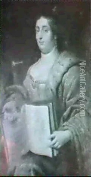 Portrait Einer Graflichen Dame Oil Painting - Abraham Janssens