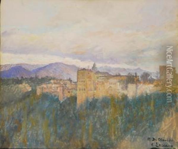 AEoela Alhambra, GranadaaE Oil Painting - Carlos Lezcano