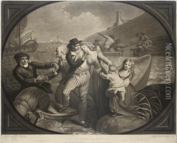 The Sailors Farewell Oil Painting - Henry Hudson