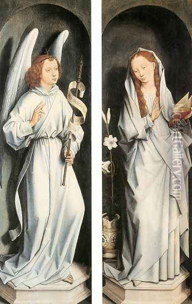 Annunciation 1467-70 Oil Painting - Hans Memling