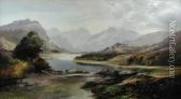 Highland Summer Oil Painting - Charles Leslie
