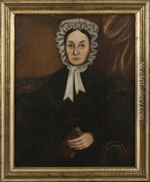 Portrait Of A St. Albans, Vermont, Woman Oil Painting - Ruth Whittier Shute