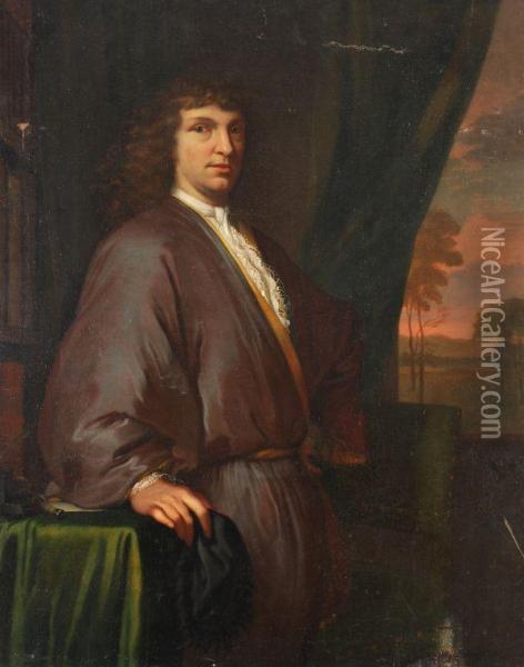 Portrait Of A Gentleman Oil Painting - Barent Graat