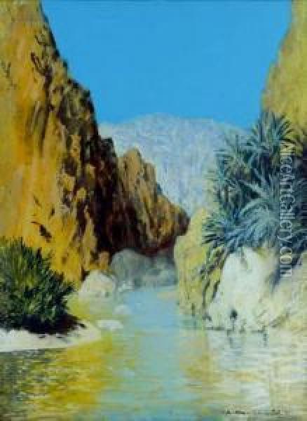 El Kantara Oil Painting - Charles Cottet