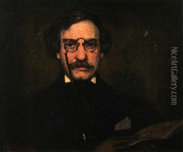 Portrait De Monsieur Godoy Oil Painting - Federico Beltran Masses