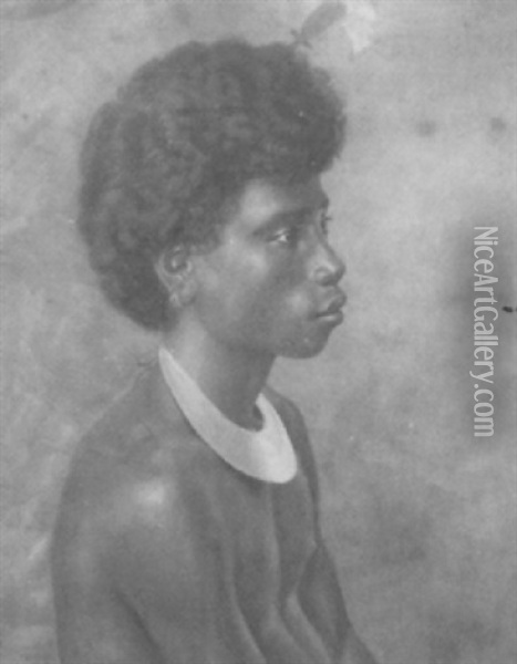 Portrait Neuguinea-bewohner Oil Painting - Charles Gordon-Frazer