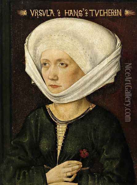 Portrait Of Ursula Tucher 1478 Oil Painting - Michael Wolgemut