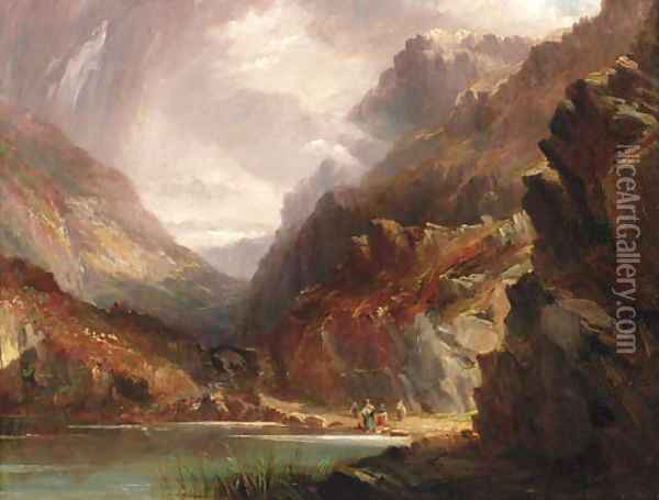 The Gap of Dunloc, Scotland Oil Painting - Alfred William Hunt