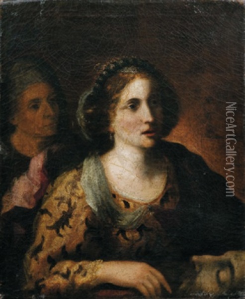 Judith - Giuditta Oil Painting - Girolamo Forabosco