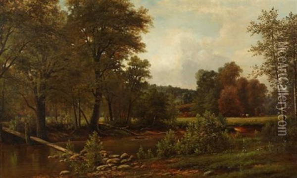 Brandywine Creek Oil Painting - Henry Lea Tatnall