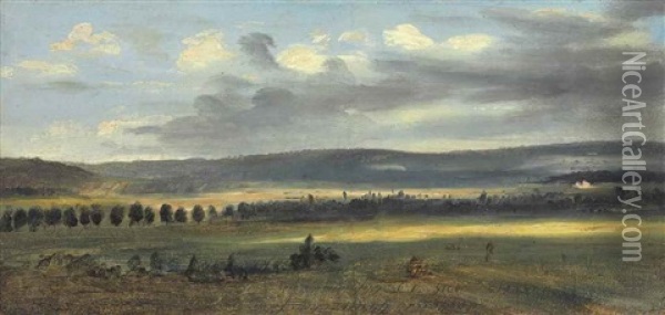 Paysage Panoramique Oil Painting - Theodore Rousseau