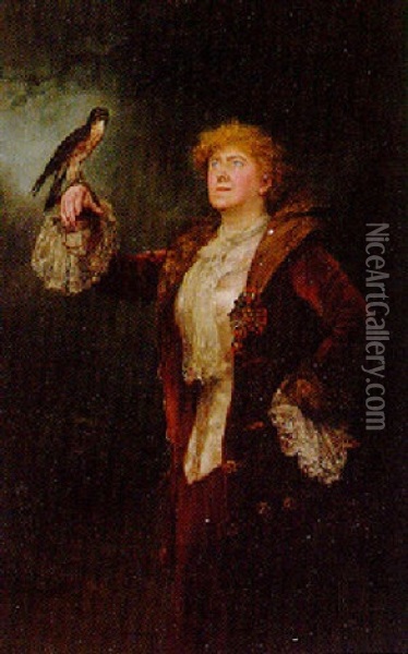 Ellen Terry As Lucy Ashton Oil Painting - John Collier