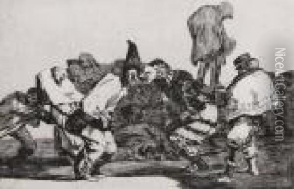 Disparate De Carnabal Oil Painting - Francisco De Goya y Lucientes