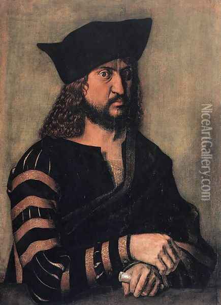 Portrait Of Elector Frederick The Wise Of Saxony Oil Painting - Albrecht Durer