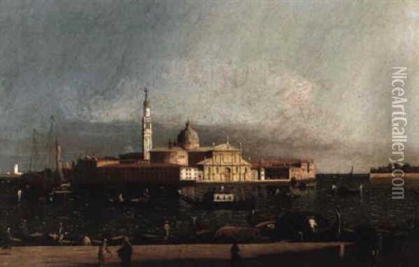San Giorgio Maggiore, Venice Oil Painting - Bernardo Bellotto