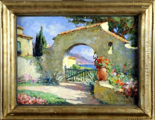 Portail Provencal Oil Painting - Jacques, Jakob Madiol