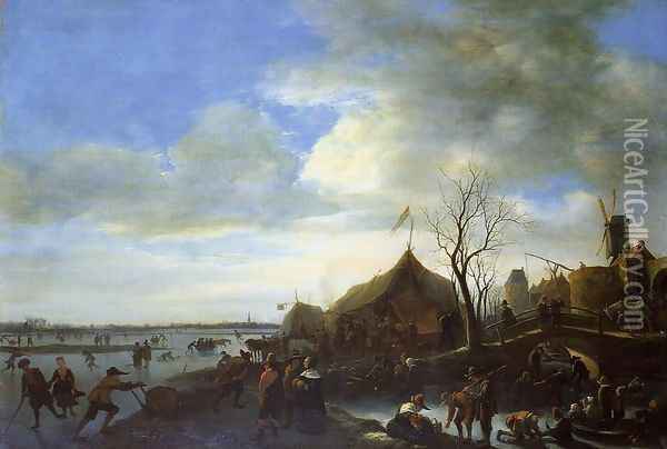 Winter Landscape Oil Painting - Jan Steen