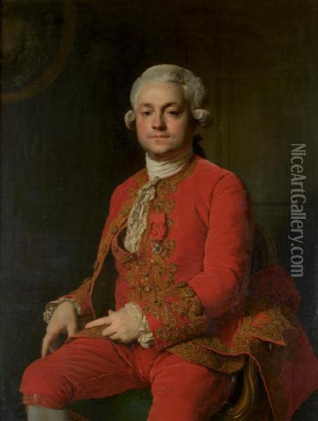 Portrait De Monsieur De Buissy Oil Painting - Joseph Siffrein Duplessis