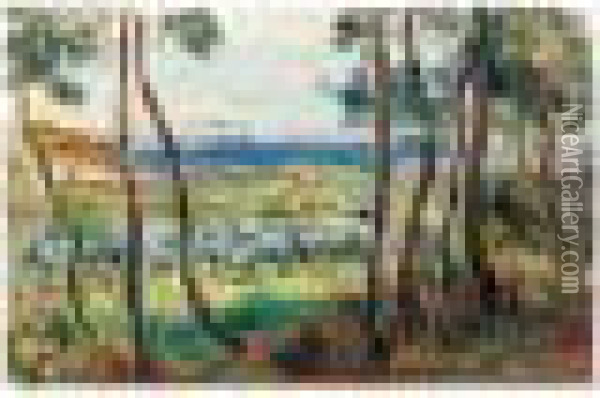 Pins Aux Environs De Cagnes Oil Painting - Pierre Auguste Renoir