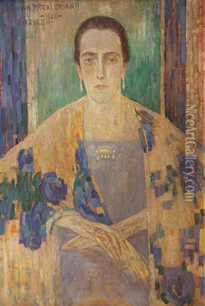 Portret Hiszpanki Oil Painting - Luna Amalia Drexlerowna