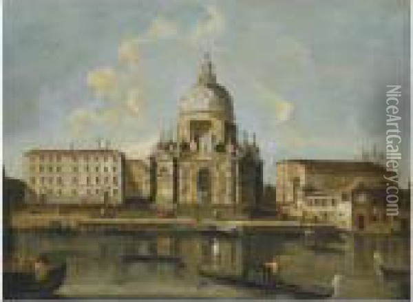 Venice, A View Of Santa Maria Della Salute Oil Painting - (Giovanni Antonio Canal) Canaletto