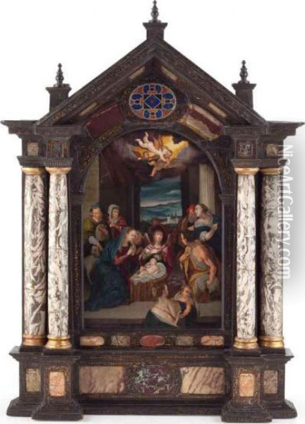 Adorazione Dei Pastori Oil Painting - Hans Von Aachen