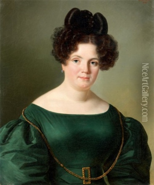 Portrait De Femme Oil Painting - Isidore Pean Du Pavillon