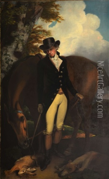 Thomas Norton Esq Of Kingston- Bowsey Sussex Oil Painting - Sir John Hoppner