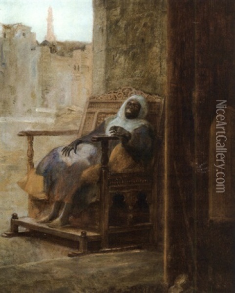 Le Gardien Endormi Oil Painting - Rudolf Ernst