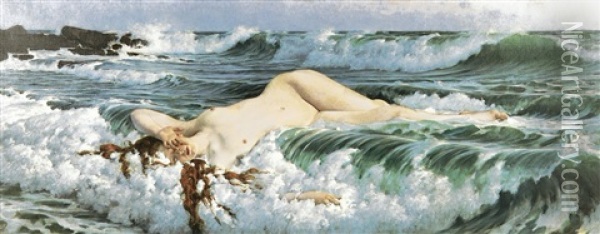 The Birth Of Venus Oil Painting - Adolf Hiremy-Hirschl