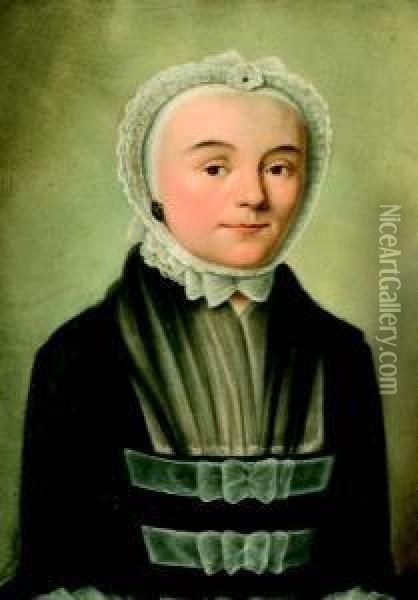 Portret Van Anna Elisabeth Collard Oil Painting - Hermanus Numan