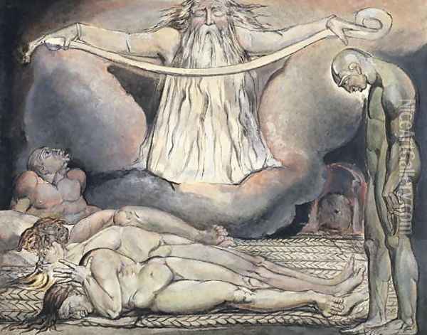 The Lazar House, 1795 Oil Painting - William Blake