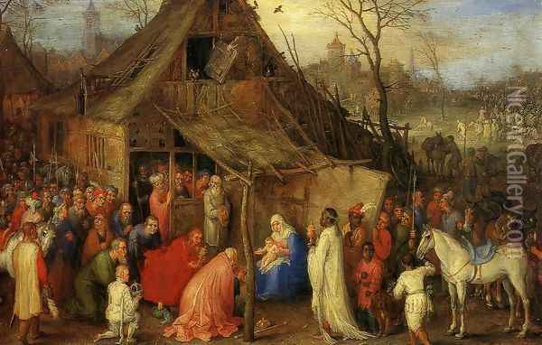 The Adoration of the Magi II Oil Painting - Jan The Elder Brueghel