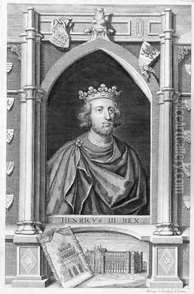 Henry III 1207-72 King of England from 1216, engraved by the artist Oil Painting - George Vertue