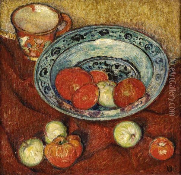 Fruchtestilleben. Oil Painting - Adolf De Haer