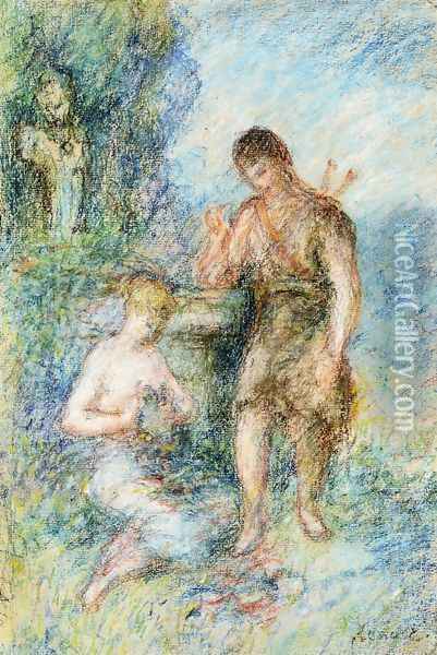 Rural Scene Oil Painting - Pierre Auguste Renoir