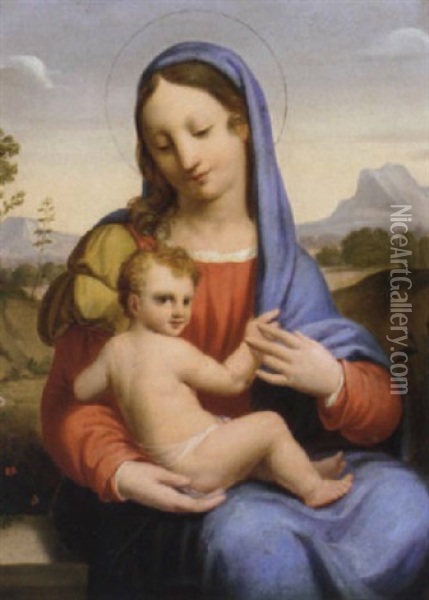 The Madonna And Child Oil Painting -  Correggio