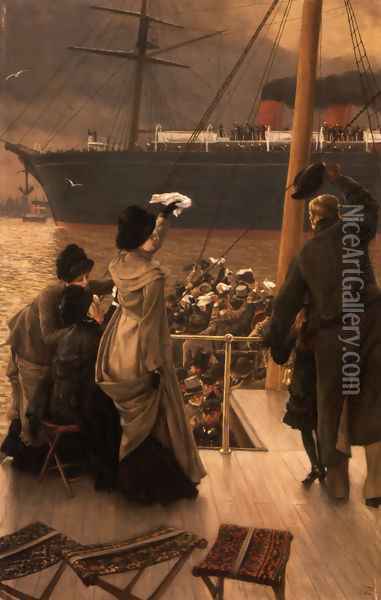 Goodbye, on the Mersey Oil Painting - James Jacques Joseph Tissot