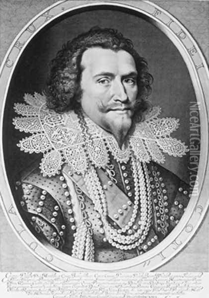 Portrait of George Villiers 1st Duke of Buckingham 1592-1628 Oil Painting - Michiel Jansz. van Miereveld