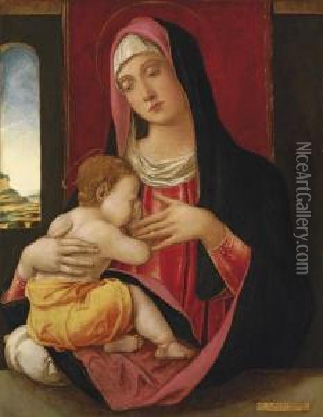 The Madonna And Child Oil Painting - Bartolomeo Vivarini