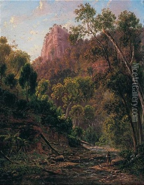 Cumberland Creek, Near Lorne, Victoria Oil Painting - Eugen von Guerard