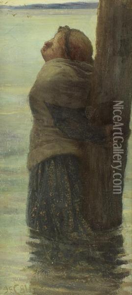 The Martyr Maiden Oil Painting - James Elder Christie