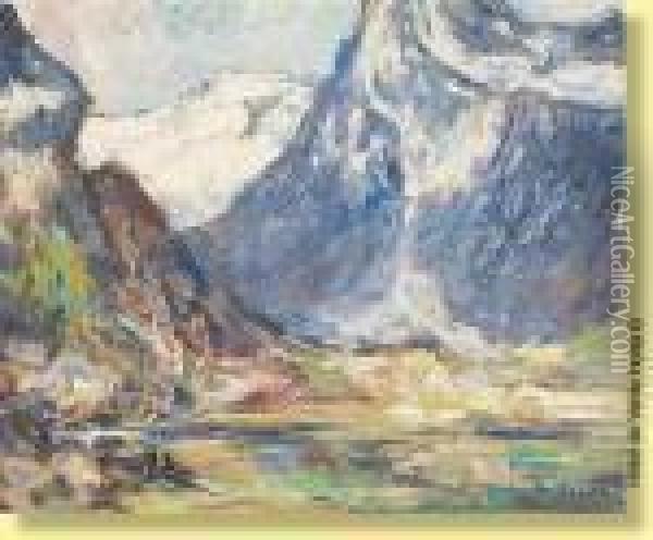 Environs De Chamonix Oil Painting - Armand Jamar